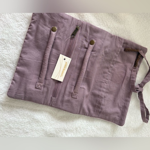 New World Market embroidered boho bohemian velvet clutch bag wallet w strap - Picture 5 of 9